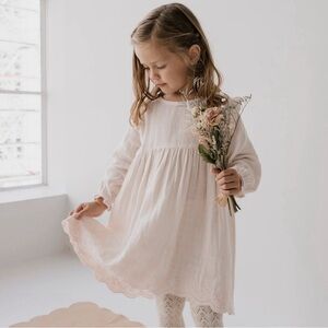 Jamie Kay Pale Blush Long-Sleeve Cotton Dress